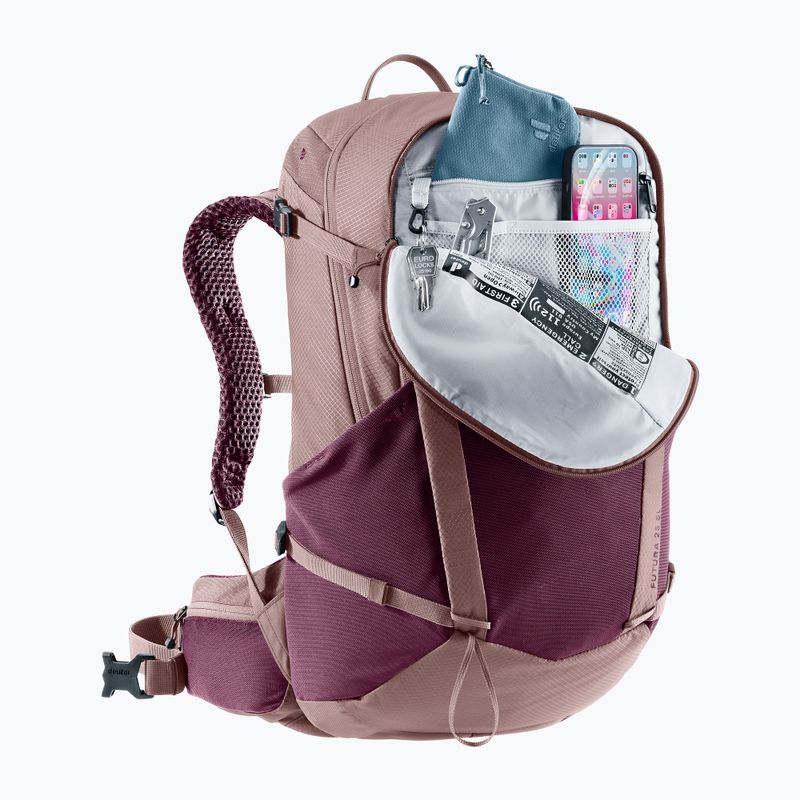 Zaino da trekking deuter Futura 25 l SL cassis/ashrose 8