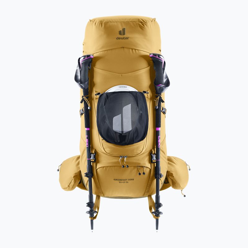 Zaino da trekking da donna deuter Aircontact Core 55 + 10 l SL savanna/nori 6