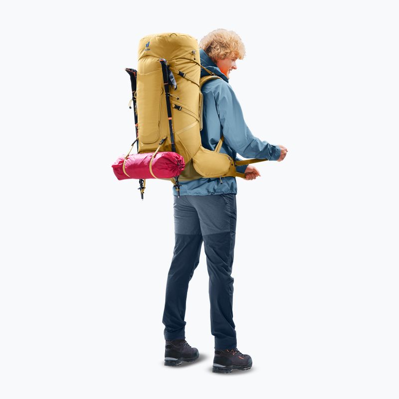 Zaino da trekking deuter Aircontact Core 60 + 10 l savanna/nori 14