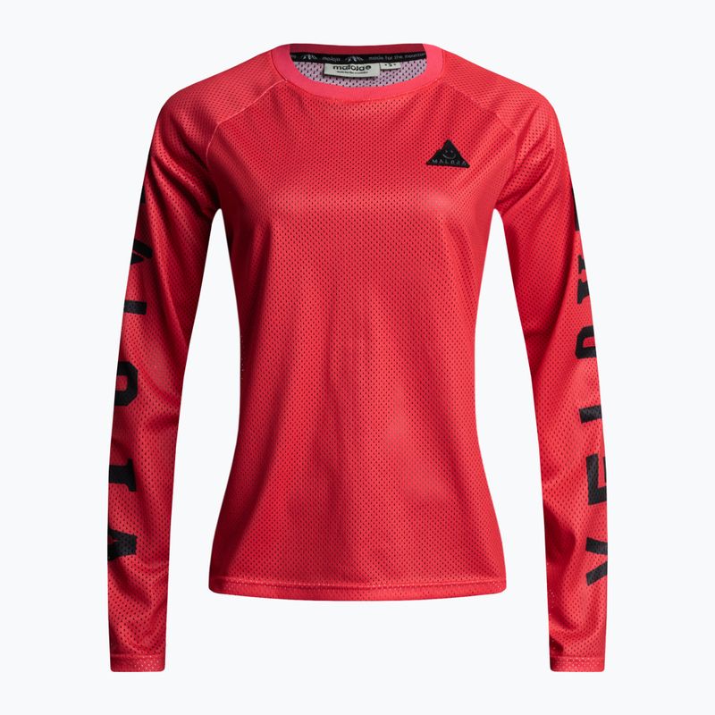 Maglia ciclismo donna manica lunga Maloja DiamondM lampone
