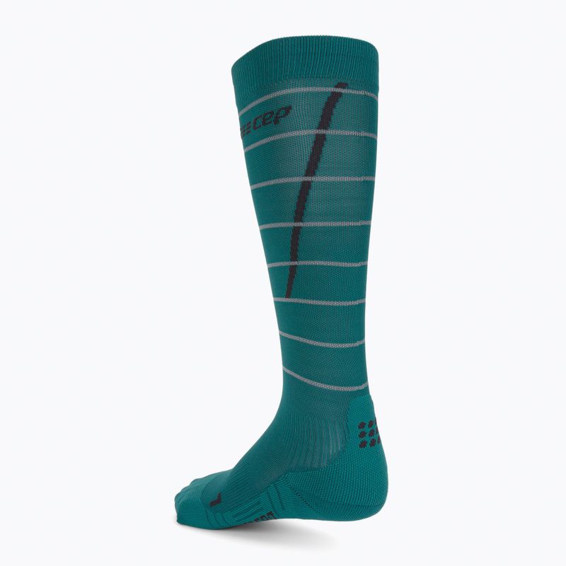 CEP Calze da corsa a compressione riflettenti da donna, verde WP40GZ 2