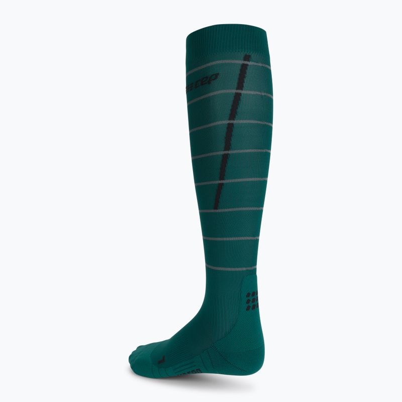 CEP Calze da corsa a compressione da uomo verde riflettente WP50GZ 2