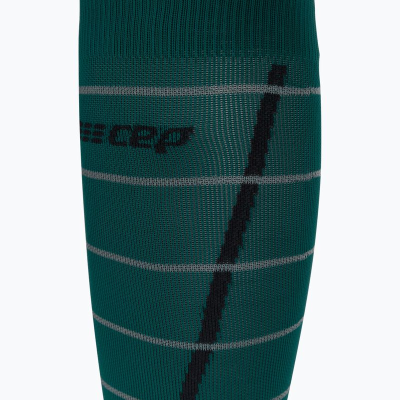 CEP Calze da corsa a compressione da uomo verde riflettente WP50GZ 3