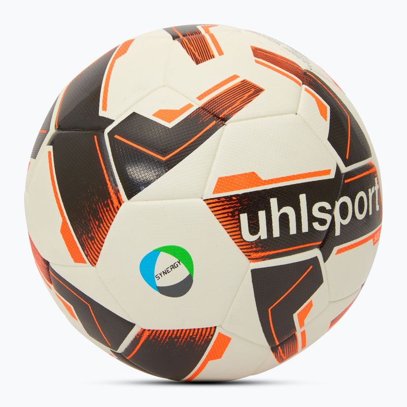 Uhlsport Resist Synergy calcio bianco / nero / arancio fluo dimensioni 4 2