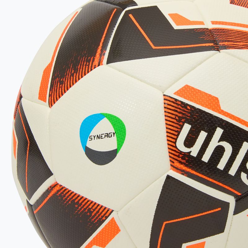 Uhlsport Resist Synergy calcio bianco / nero / arancio fluo dimensioni 4 3