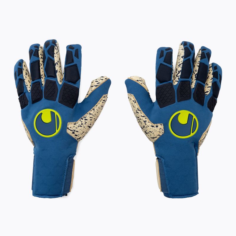 Guanti da portiere Uhlsport Hyperact Supergrip+ Finger Surround blu navy