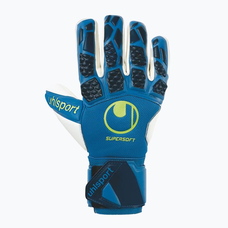Guanto da portiere da bambino uhlsport Hyperact Supersoft HN blu navy 4