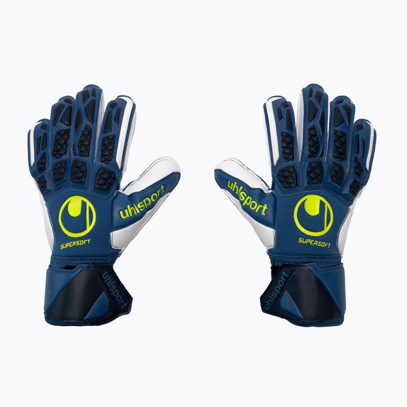 Uhlsport Hyperact Supersoft guanti da portiere blu navy