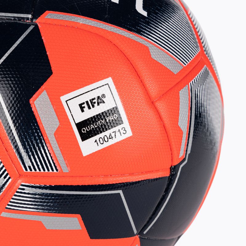 Calcio uhlsport Match Addglue fluo rosso / marina / argento dimensioni 5 3