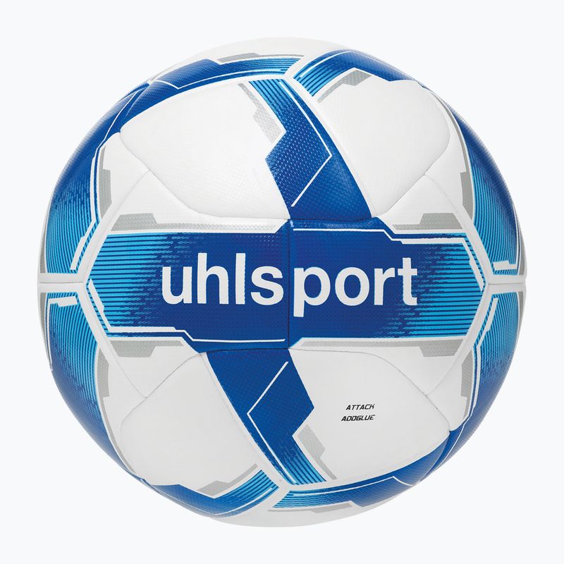 Uhlsport Attack Addglue calcio bianco/royal/blu dimensioni 5 4