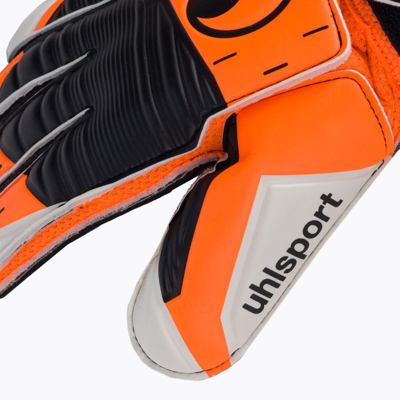 Guanti da portiere uhlsport Soft Resist+ Flex Frame arancio neon/bianco/nero 3