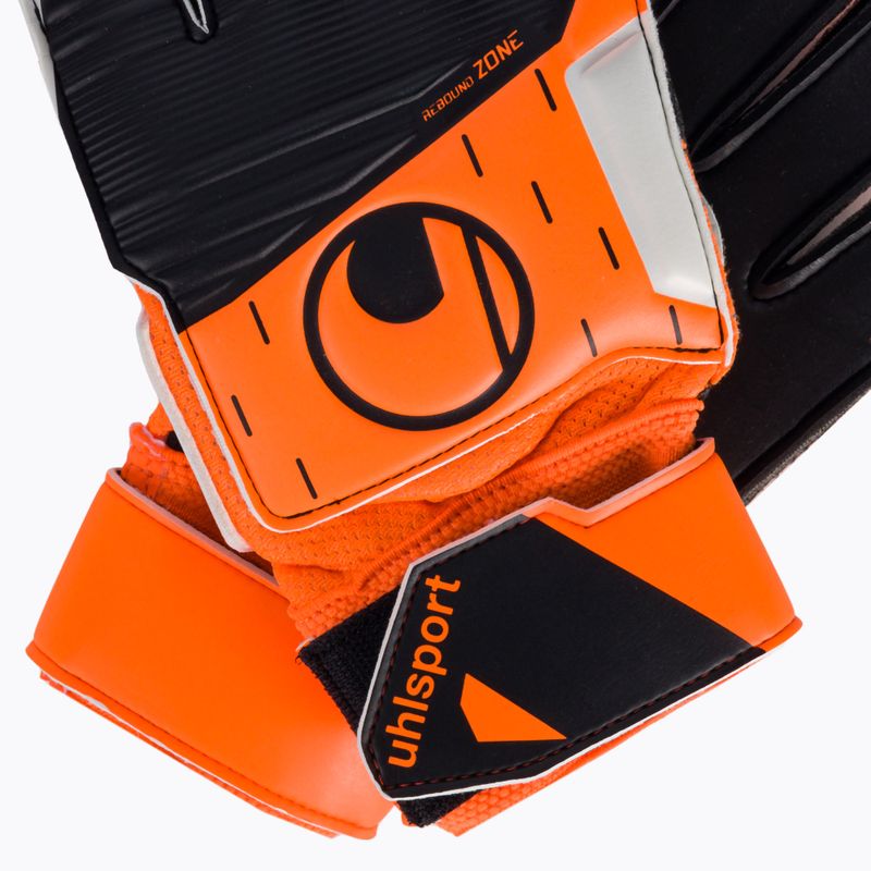 Guanti da portiere uhlsport Soft Resist+ Flex Frame arancio neon/bianco/nero 4