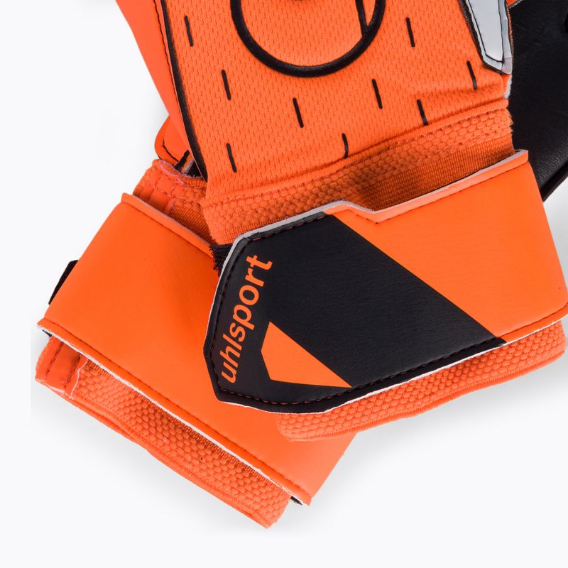 Guanti da portiere uhlsport Soft Resist+ arancio neon/bianco/nero 4