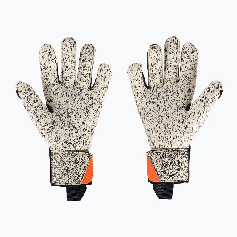 Guanti da portiere Uhlsport Speed Contact Supergrip+ nero/bianco/arancio neon 2