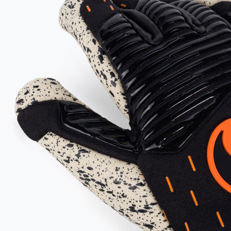 Guanti da portiere Uhlsport Speed Contact Supergrip+ nero/bianco/arancio neon 3