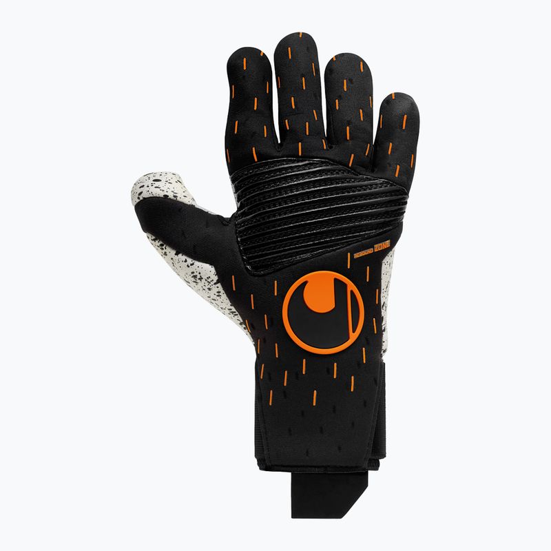Guanti da portiere Uhlsport Speed Contact Supergrip+ Reflex nero/bianco/arancio neon 5