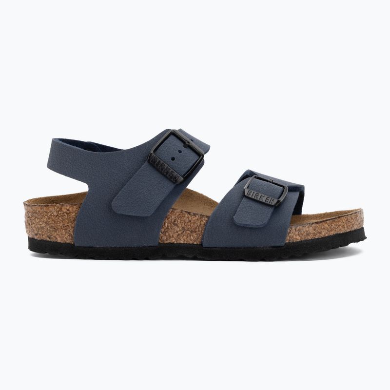 Sandali per bambini BIRKENSTOCK New York Birkibuc Narrow navy 2