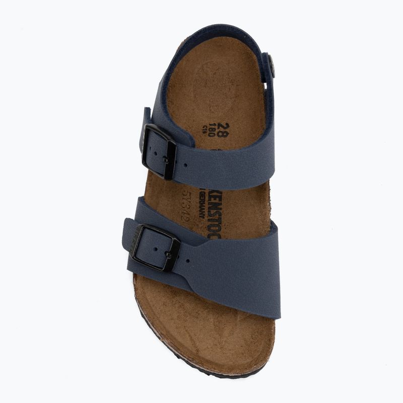 Sandali per bambini BIRKENSTOCK New York Birkibuc Narrow navy 5
