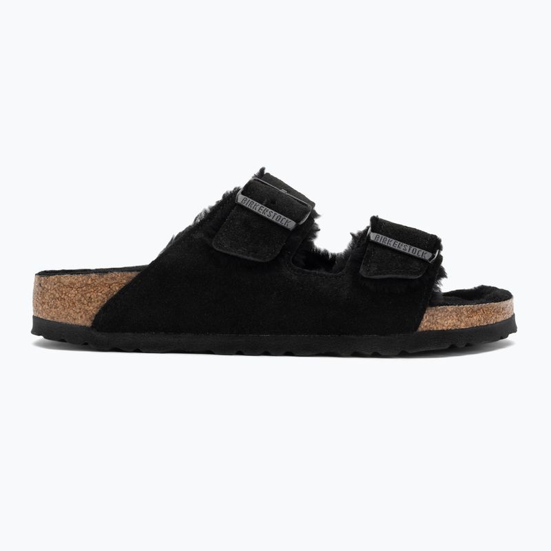 BIRKENSTOCK Arizona Shearling SL Infradito stretto nero 2