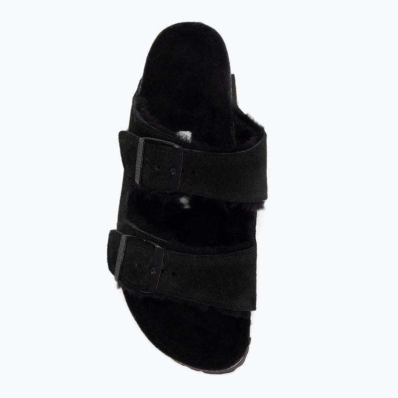 BIRKENSTOCK Arizona Shearling SL Infradito stretto nero 5