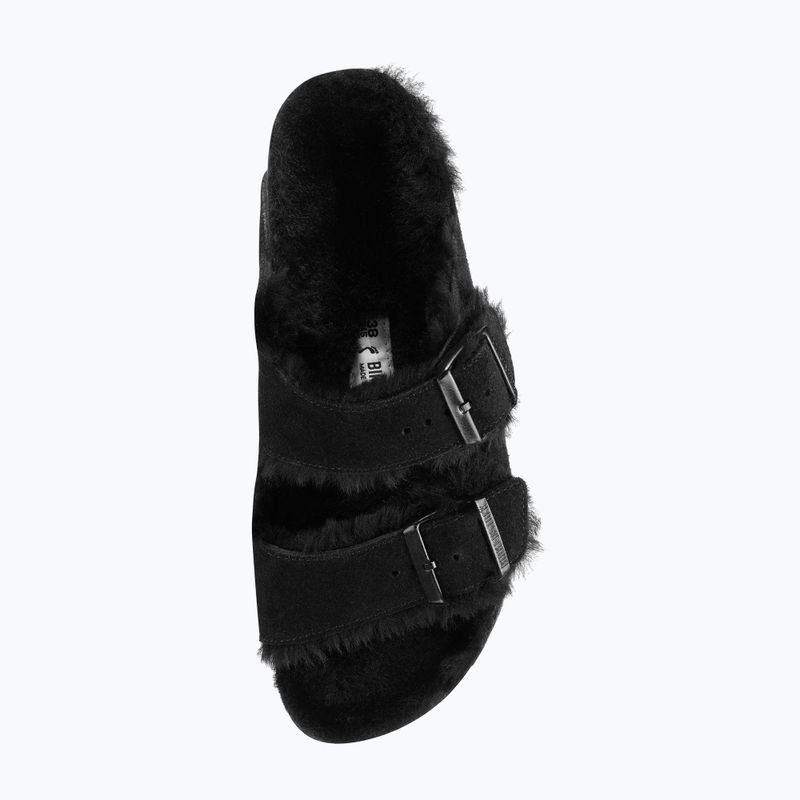 BIRKENSTOCK Arizona Shearling SL Infradito stretto nero 9