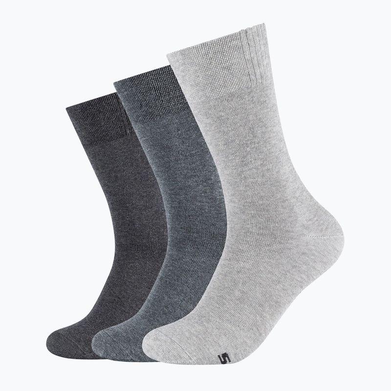 Skechers Basic Uomo 3 paia di calzini grigio chiaro melange
