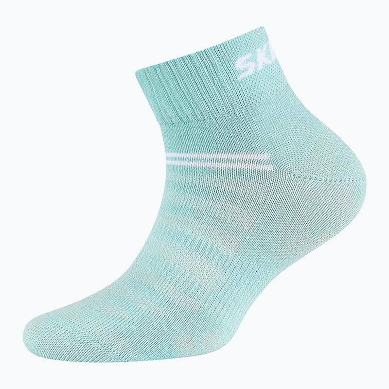 Skechers Mesh Ventilation Quarter 5 paia di calzini per bambini arcobaleno 3