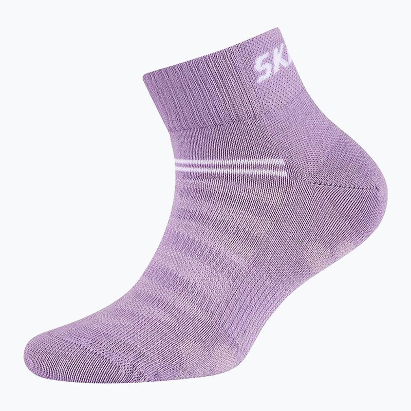 Skechers Mesh Ventilation Quarter 5 paia di calzini per bambini arcobaleno 4