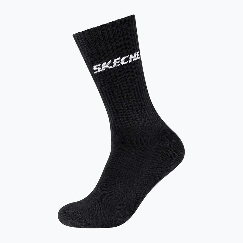 Skechers Cushioned calze da tennis lunghe 3 paia nero 2