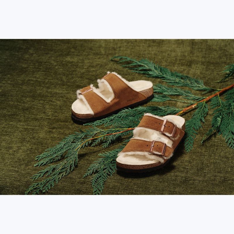 BIRKENSTOCK Arizona Shearling SL Infradito in visone stretto 4