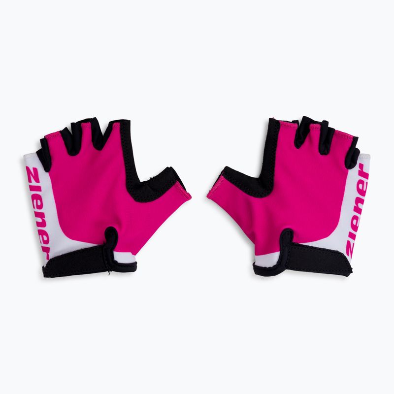 Guanti da ciclismo per bambini ZIENER Corrie Junior fucsia 3