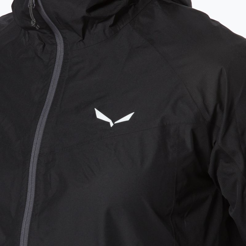 Giacca da pioggia Salewa da uomo Puez Aqua 3 PTX nero out 4