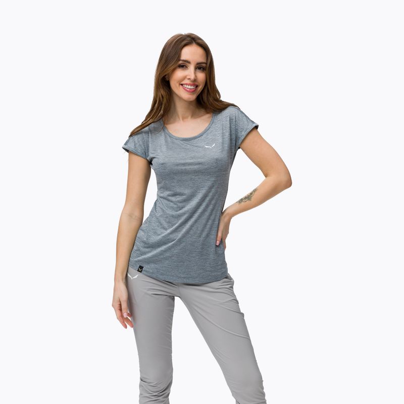 Maglietta Salewa Puez Melange Dry quiet shade melange da donna