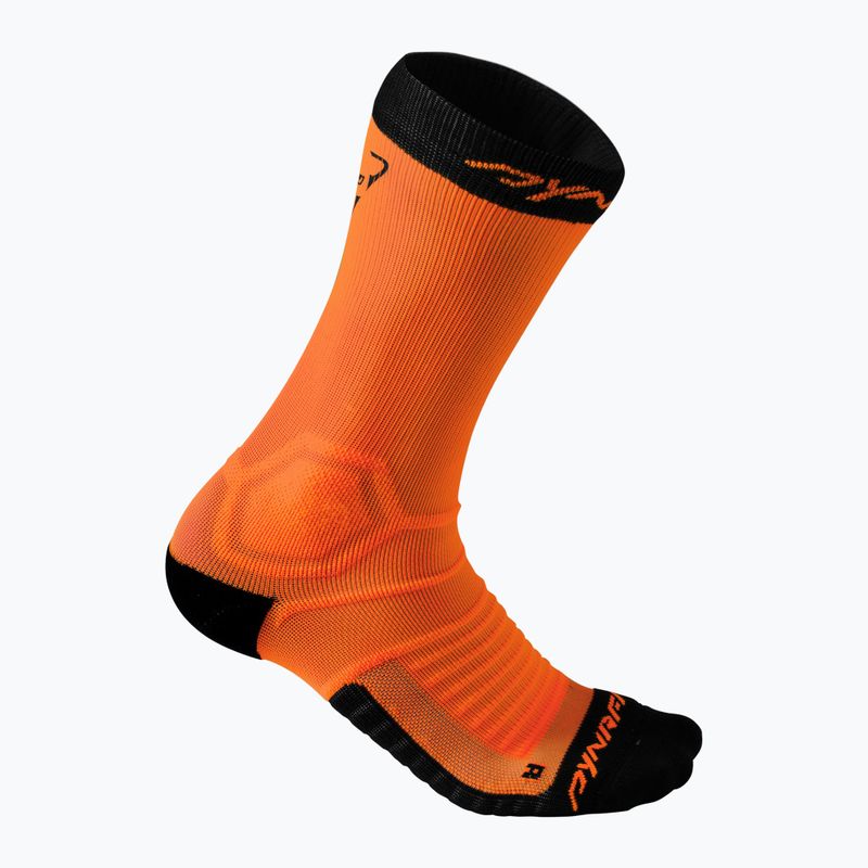 Calzini da corsa DYNAFIT Ultra Cushion arancione fluo