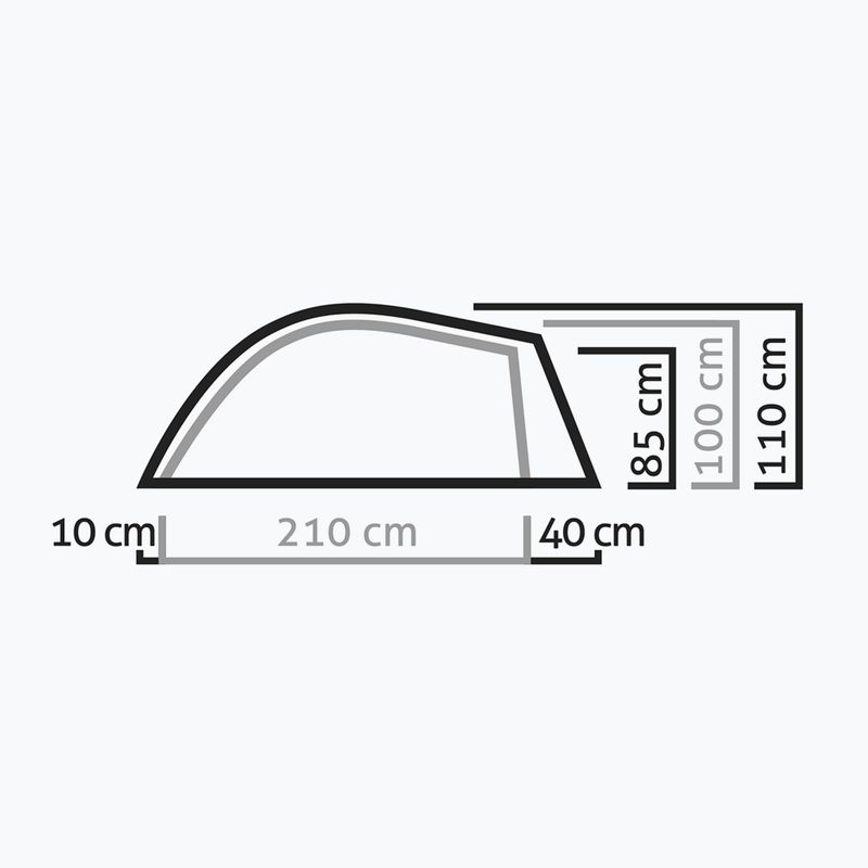 Tenda da trekking Salewa Litetrek II grigio chiaro/cactus per 2 persone 3