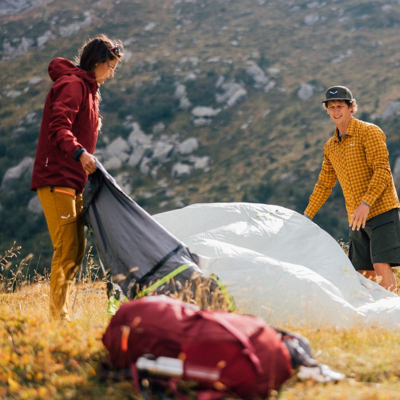 Salewa Litetrek III grigio chiaro/cactus Tenda da trekking per 3 persone 7