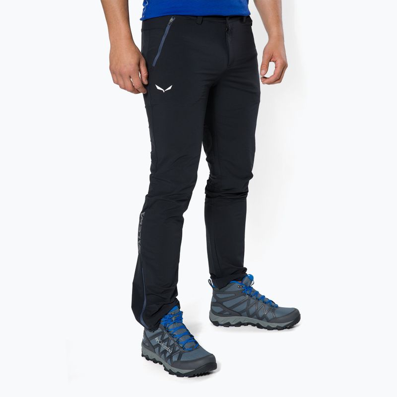 Pantaloni softshell da uomo Salewa Pedroc 3 DST nero out