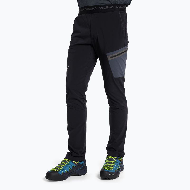 Pantaloni softshell da uomo Salewa Pedroc Light nero out