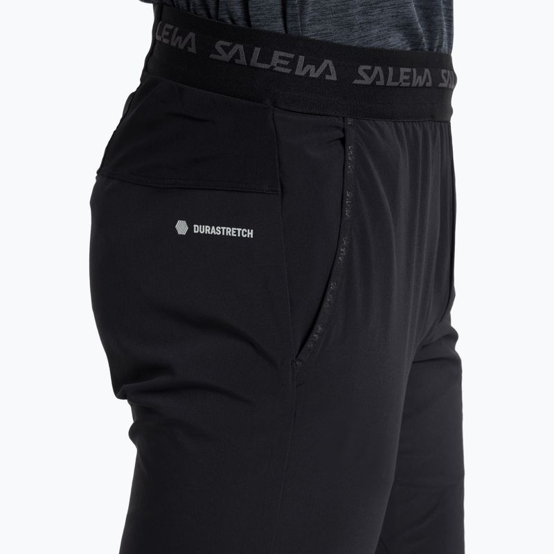 Pantaloni softshell da uomo Salewa Pedroc Light nero out 4
