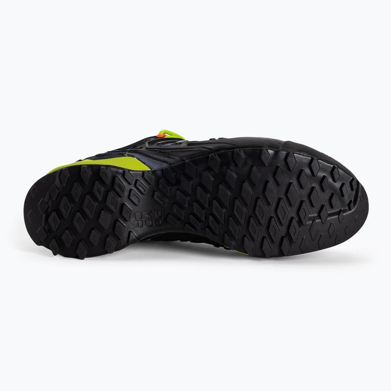 Scarpa da avvicinamento Salewa Wildfire Edge da uomo, blu ombra/giallo fluo 4