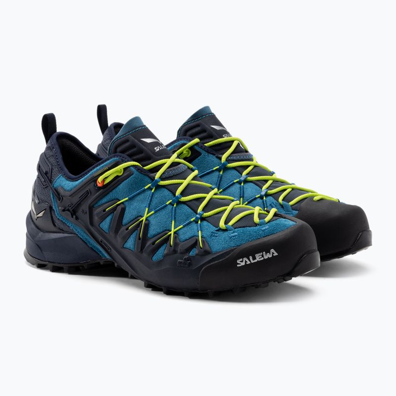 Scarpa da avvicinamento Salewa Wildfire Edge premium navy/giallo fluo da uomo 5