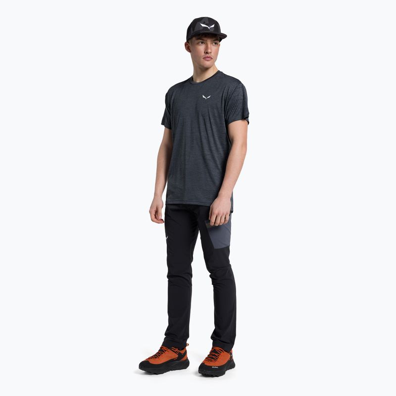 Camicia Salewa Puez Melange Dry da uomo, nera/936 2