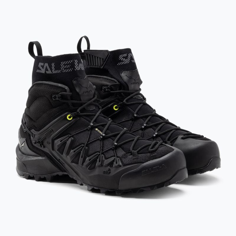 Scarpa da avvicinamento Salewa Wildfire Edge Mid GTX da uomo nero/nero 5