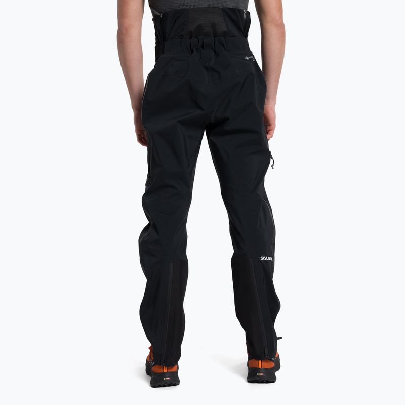 Pantaloni a membrana Salewa Ortles 4 GTX Pro da uomo, nero out 3