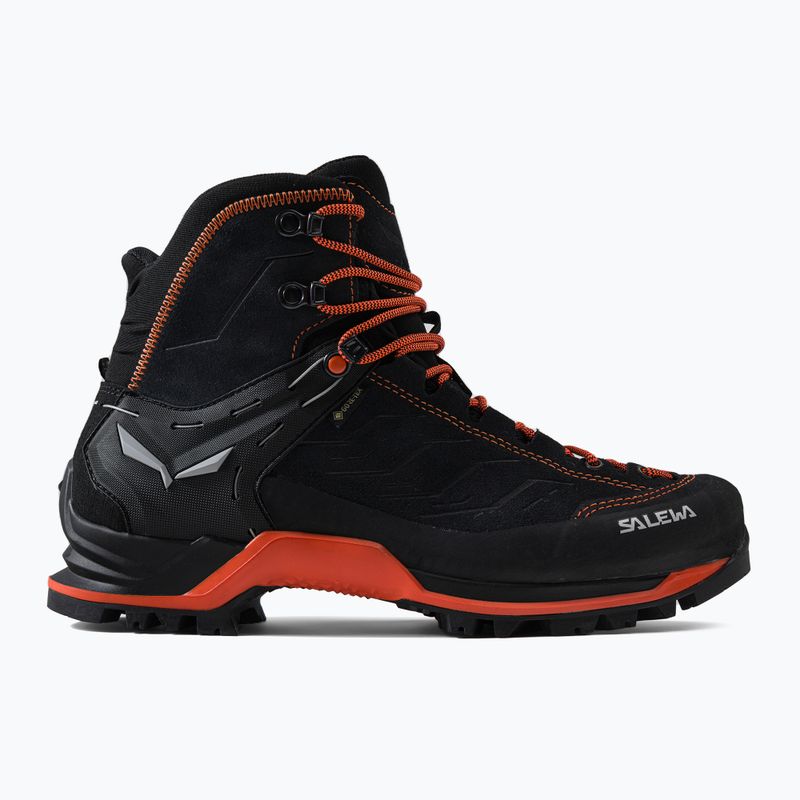 Scarpone da trekking Salewa MTN Trainer Mid GTX asfalto/arancio fluo uomo 2