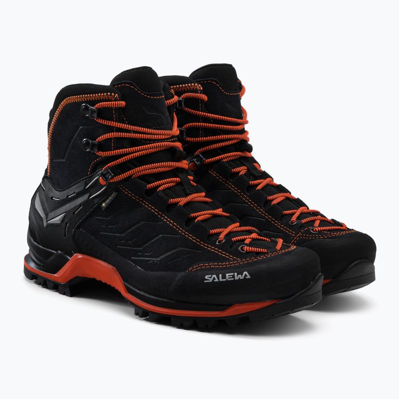 Scarpone da trekking Salewa MTN Trainer Mid GTX asfalto/arancio fluo uomo 5