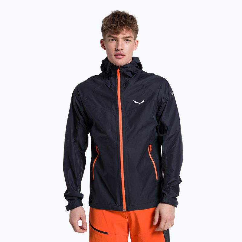 Giacca da pioggia Salewa da uomo Puez Aqua 3 PTX premium navy