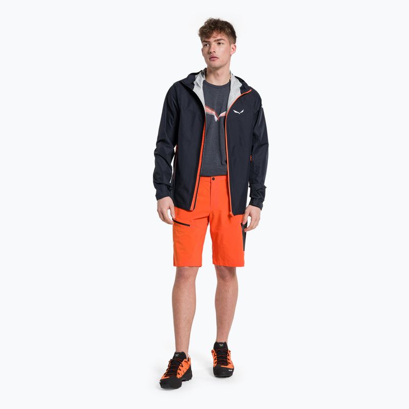 Giacca da pioggia Salewa da uomo Puez Aqua 3 PTX premium navy 2