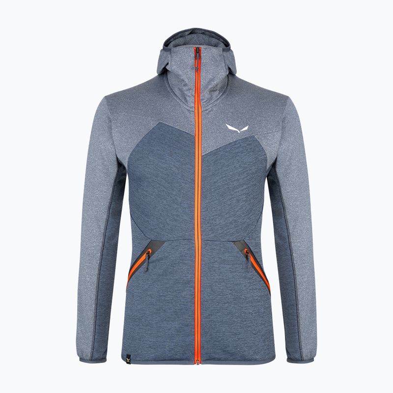 Felpa trekking Salewa da uomo Puez Melange PL FZ Hoody premium navy melange 4