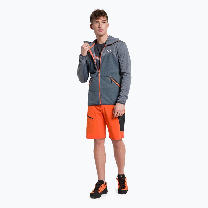 Felpa trekking Salewa da uomo Puez Melange PL FZ Hoody premium navy melange 2